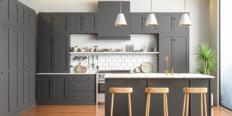 Dark Grey kitchen
